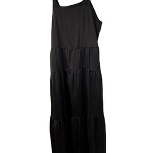 Blanc Nior Chic Black Womans Maxi Dress   Xl